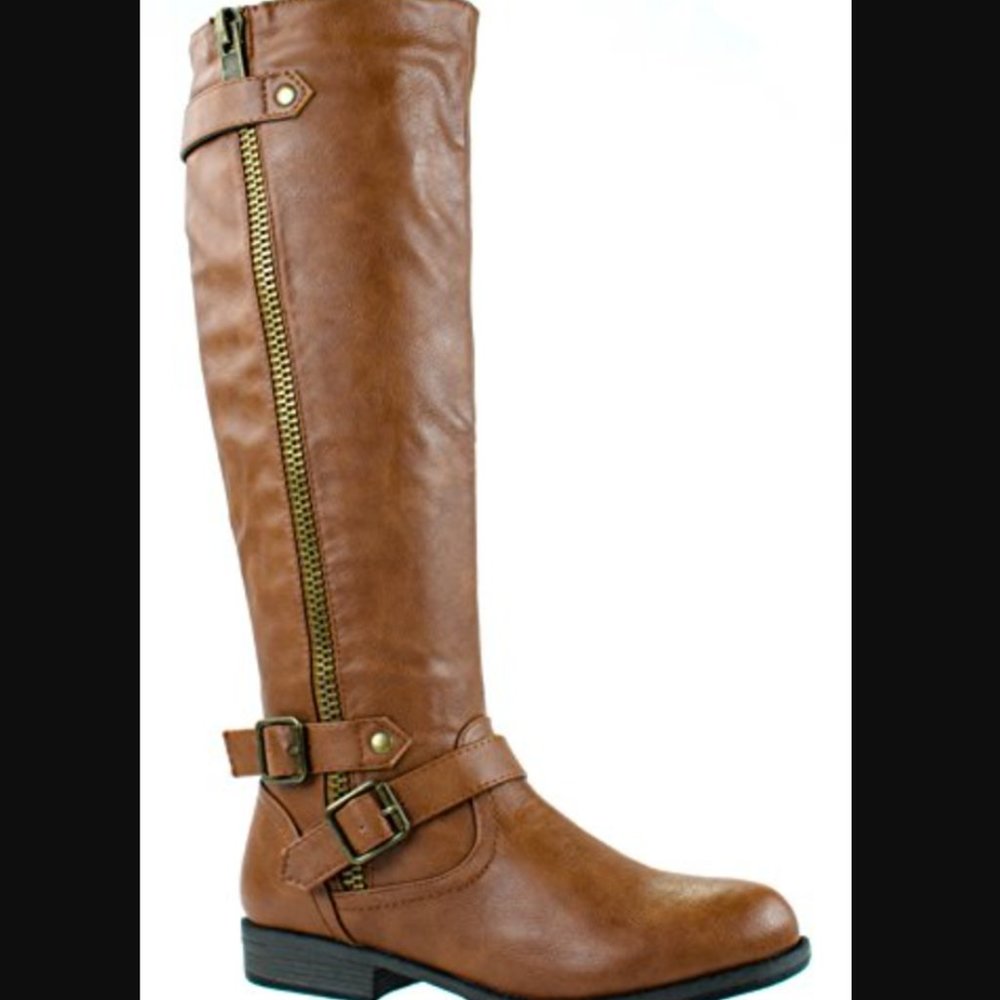 Bamboo brown tall boots